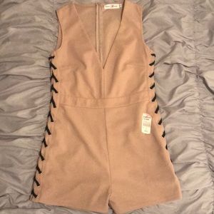 Tan Short Romper (Small)